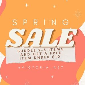 SPRING SALE// BUNDLE 2-5 ITEMS AND GET ONE FREE UNDER $10!!!